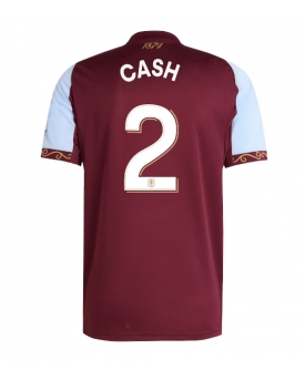 Aston Villa Matty Cash #2 Maglia Gara Casa Repliche 2025-26 Maniche Corte